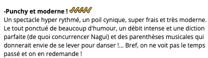 Les avis du public sur Sophie et Alexandra
